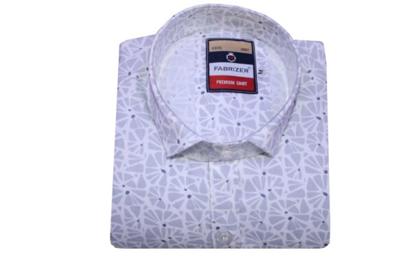 Fabrizer sky blue and white combination shirt