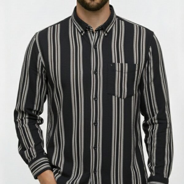 FABRIZER Mens Premium Striped Shirt