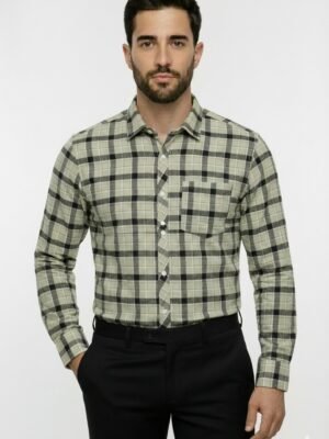 FABRIZER Mens Premium Check Shirt