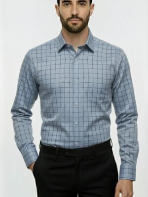FABRIZER Mens Premium Check Shirt