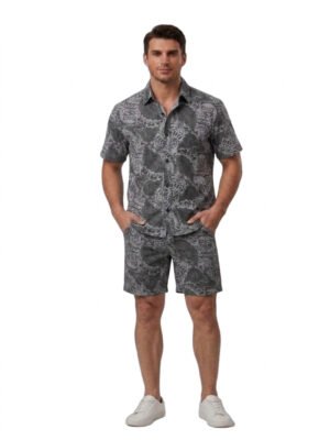FABRIZER Men’s  Printed-Cord Set