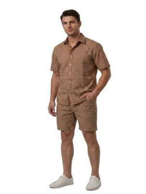 FABRIZER Men’s  Printed-Cord Set