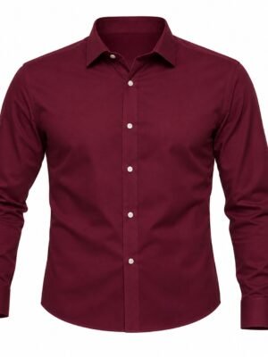 FABRIZER Mens Premium Plain Shirt