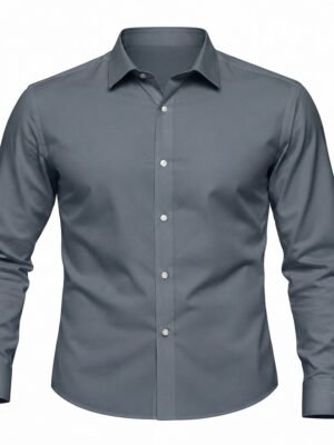 FABRIZER Mens Premium Plain  Shirt
